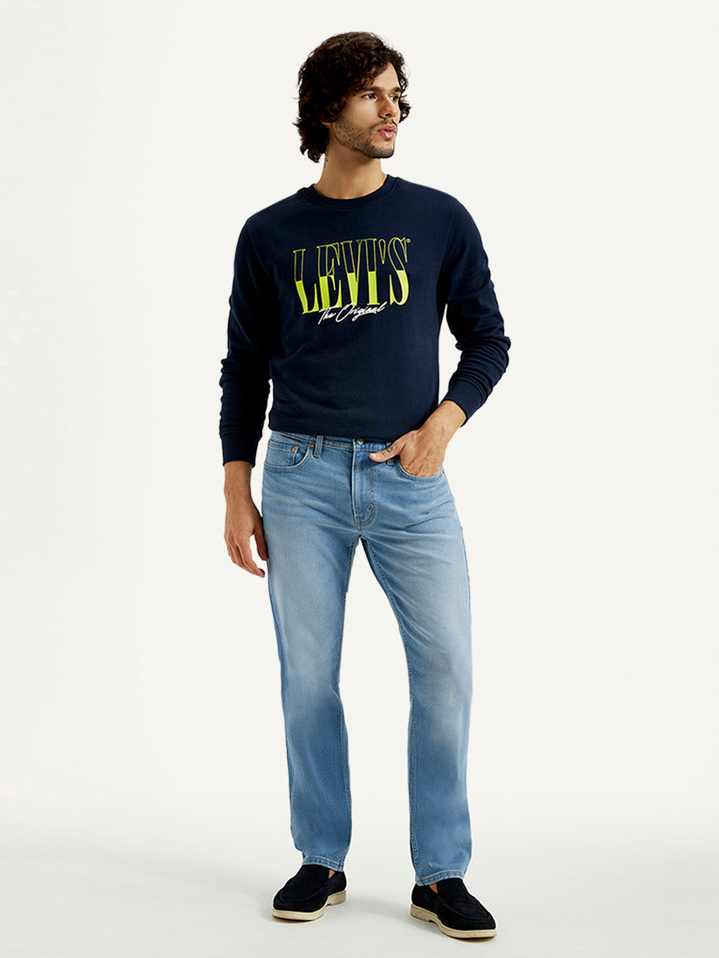 Men's 527 Med Indigo Bootcut Fit Mid Rise Jeans