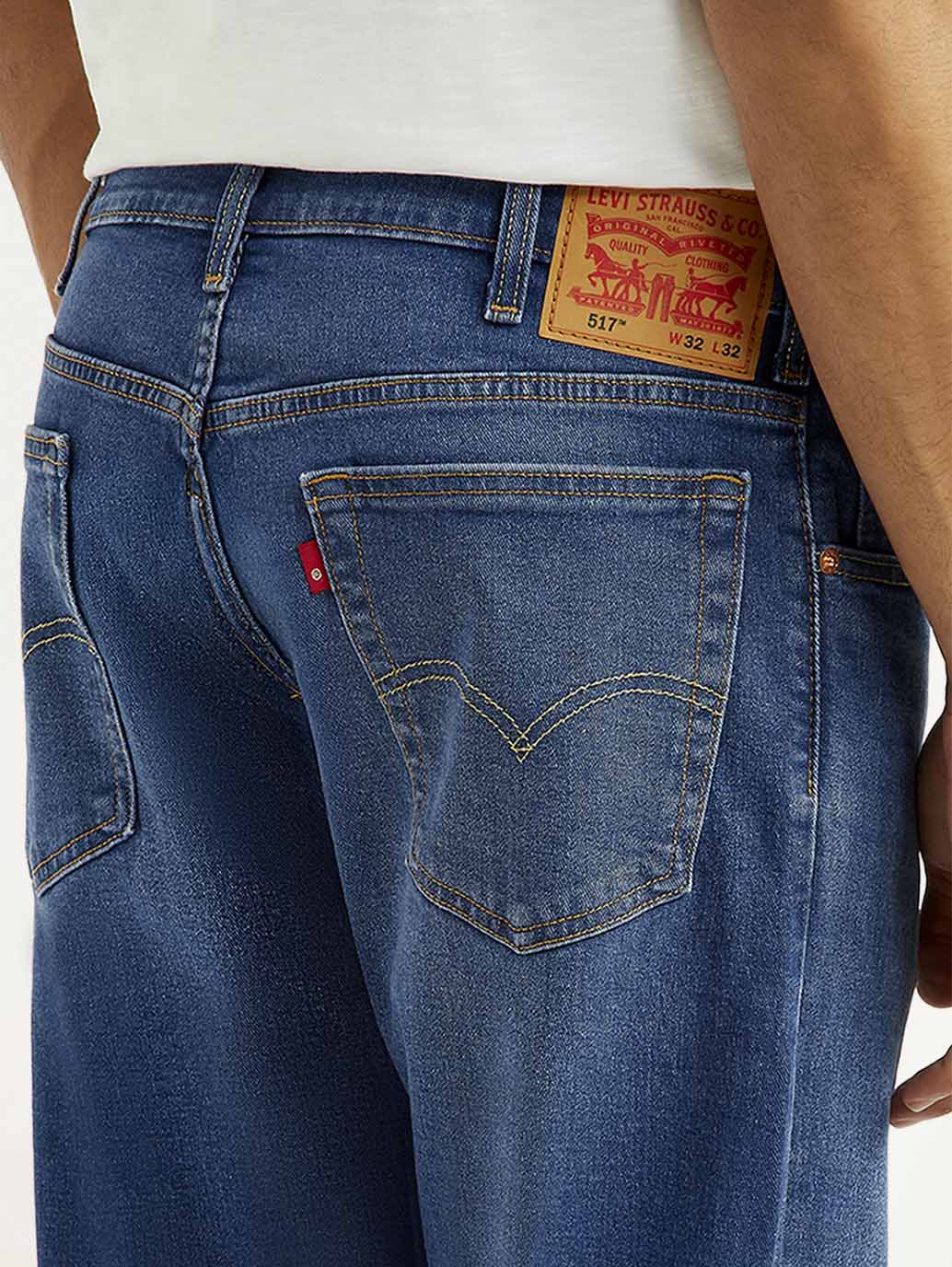 Men's 517 Med Indigo Bootcut Fit Mid Rise Jeans