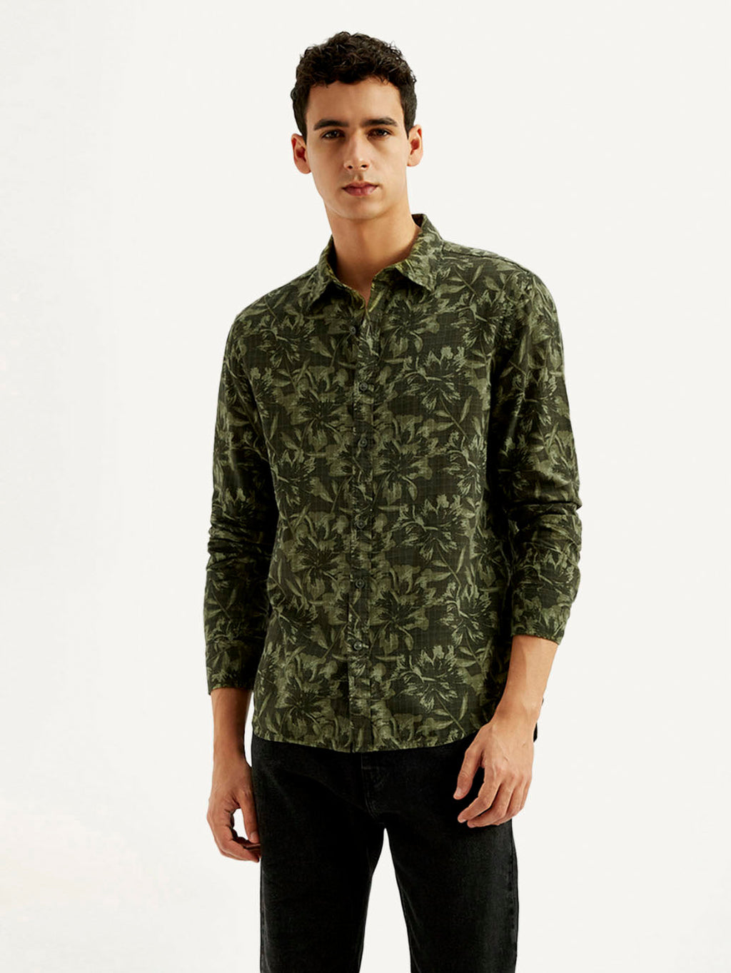Men's Floral Slim Fit Shirt
