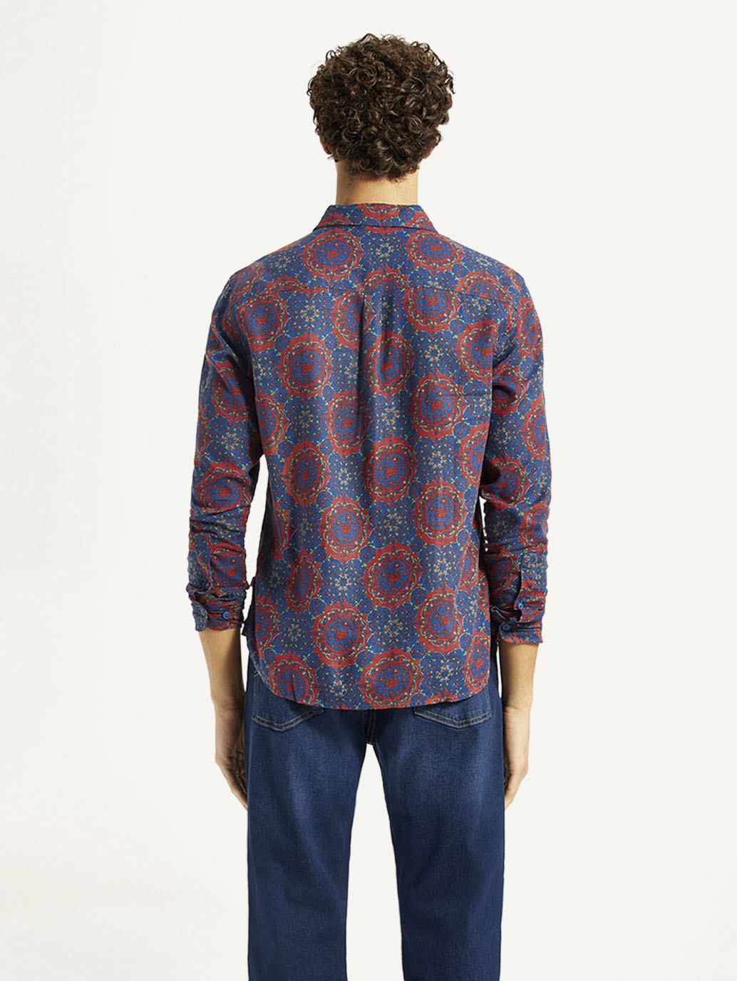 Men's Printed Multicolor Slim Fit Shirt