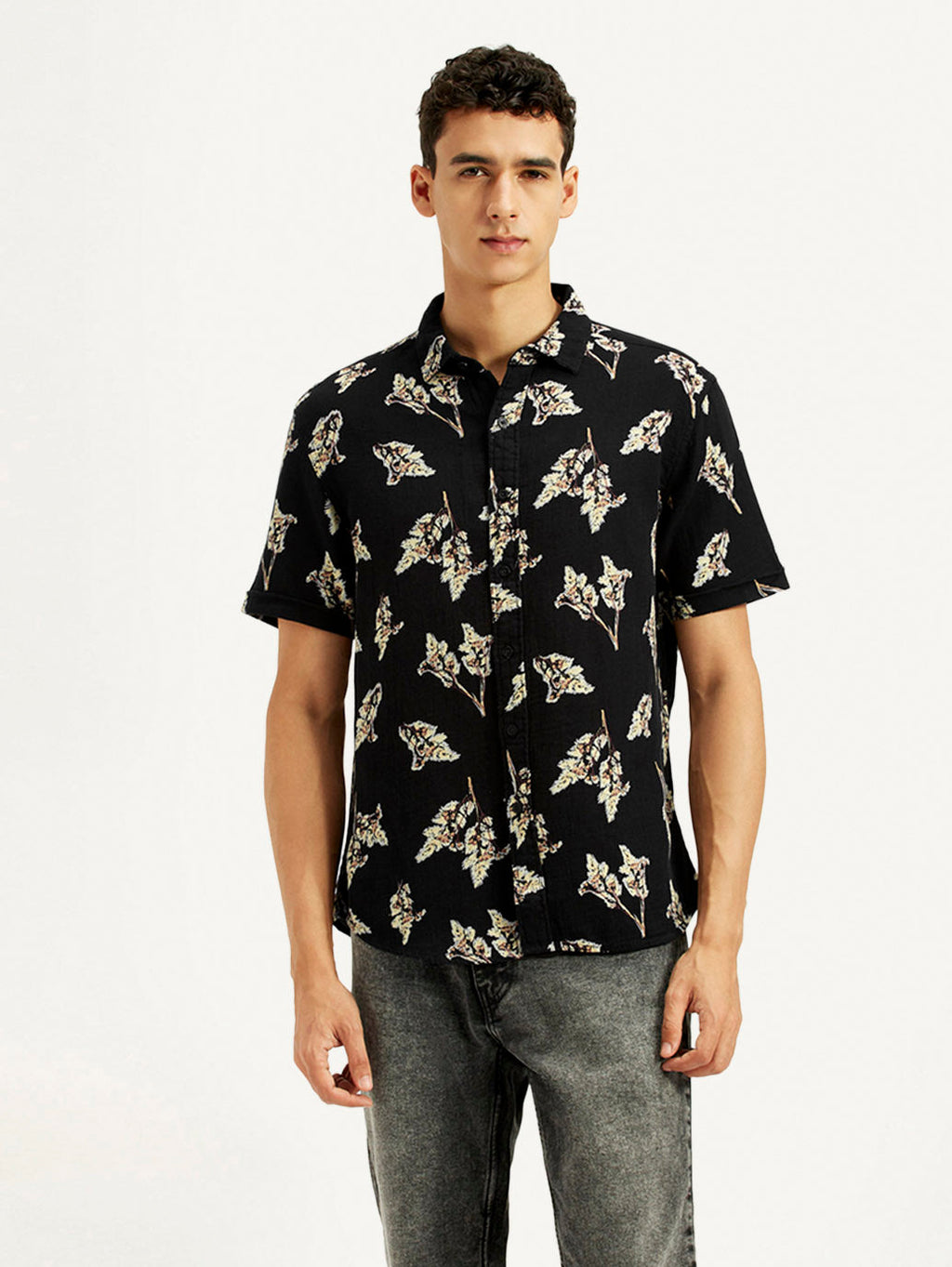 Men's Floral Slim Fit Shirt