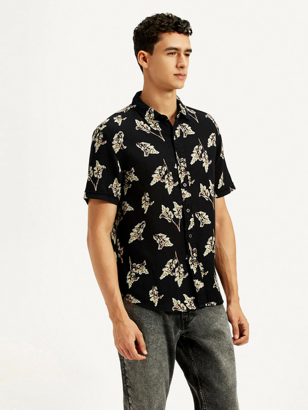 Men's Floral Slim Fit Shirt
