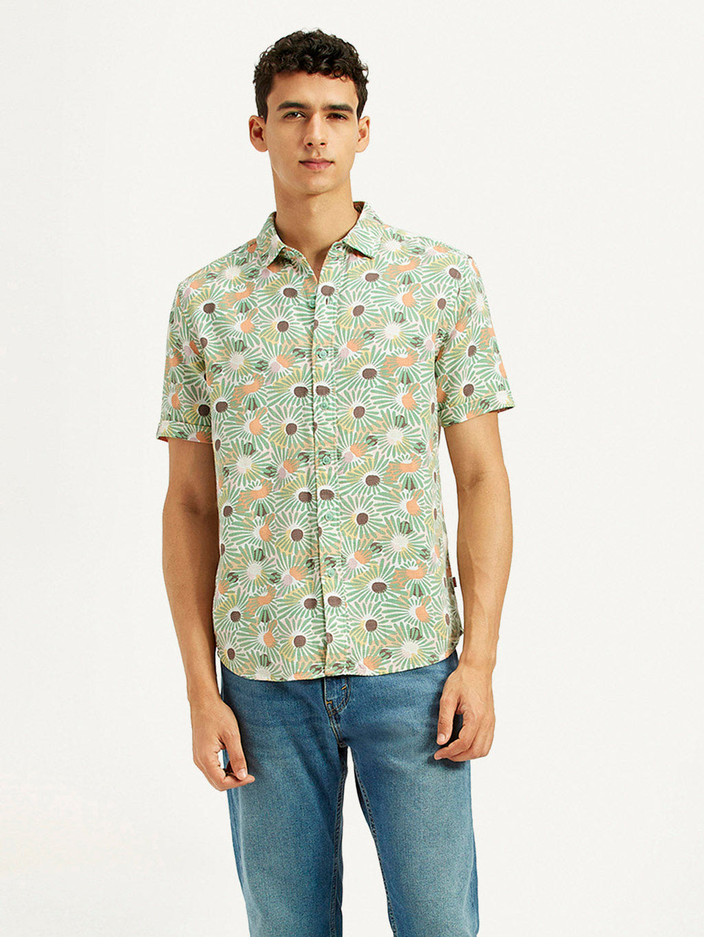 Men's Floral Slim Fit Shirt