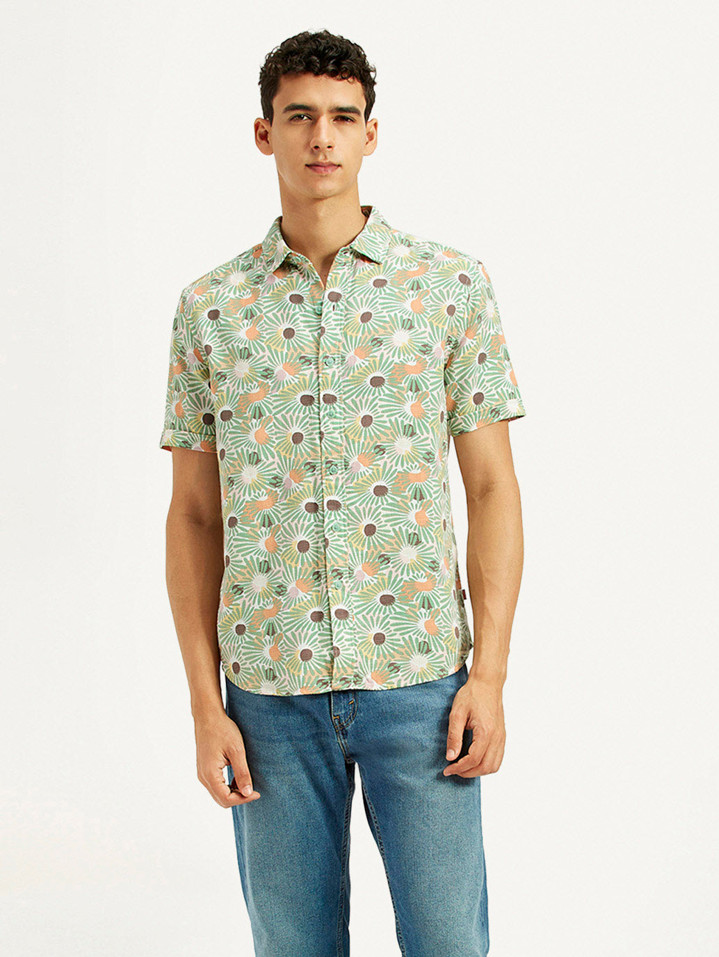 Men's Floral Slim Fit Shirt