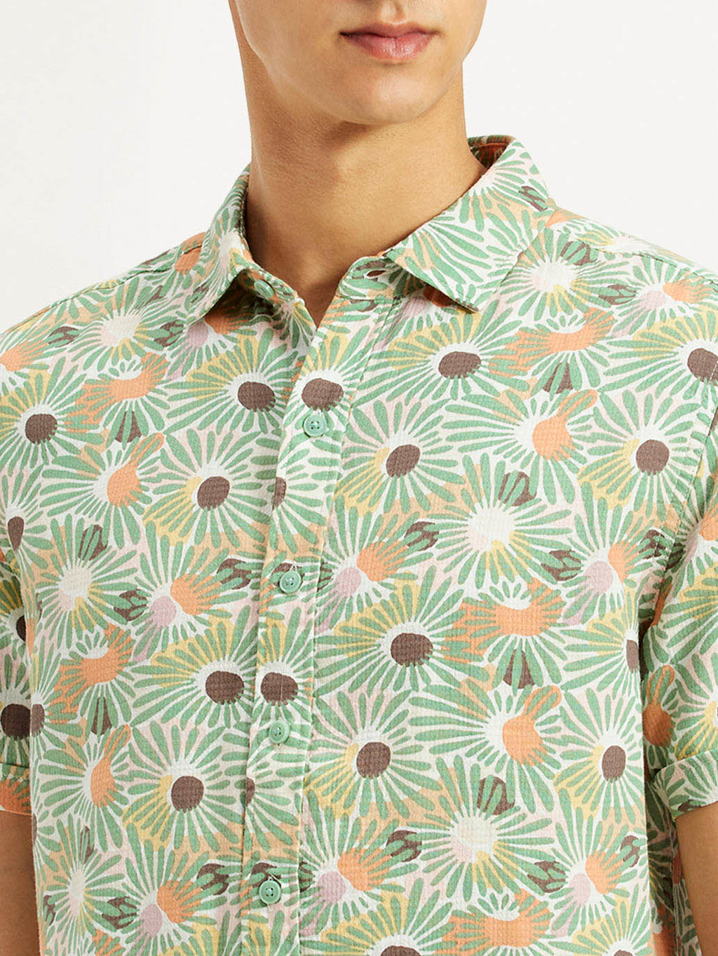 Men's Floral Slim Fit Shirt