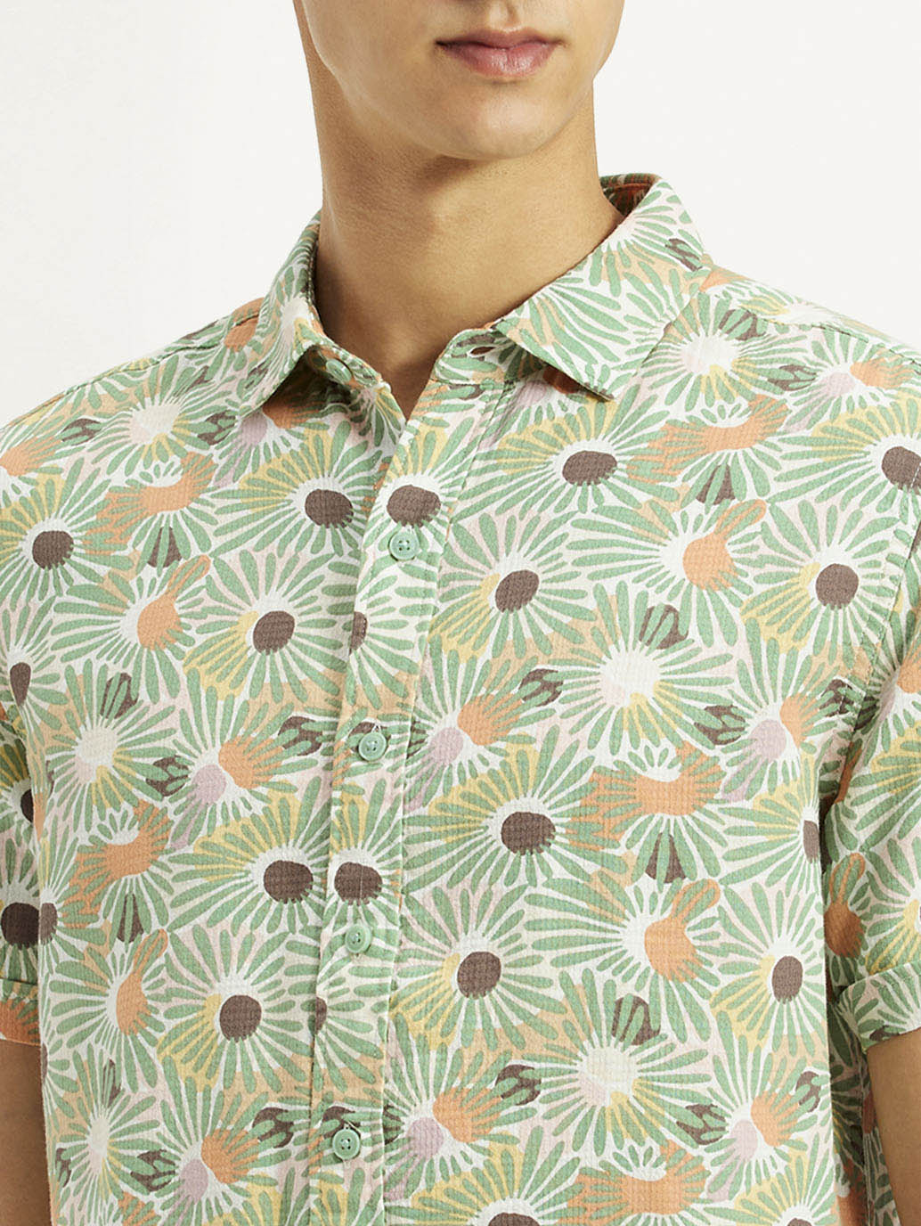 Men's Floral Slim Fit Shirt