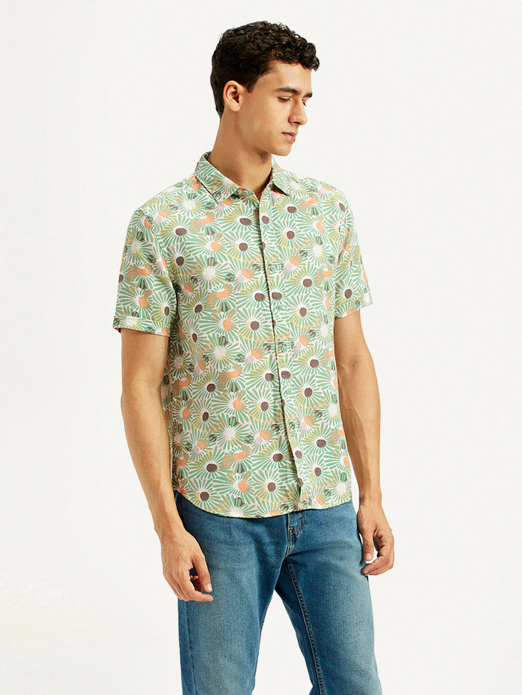 Men's Floral Slim Fit Shirt