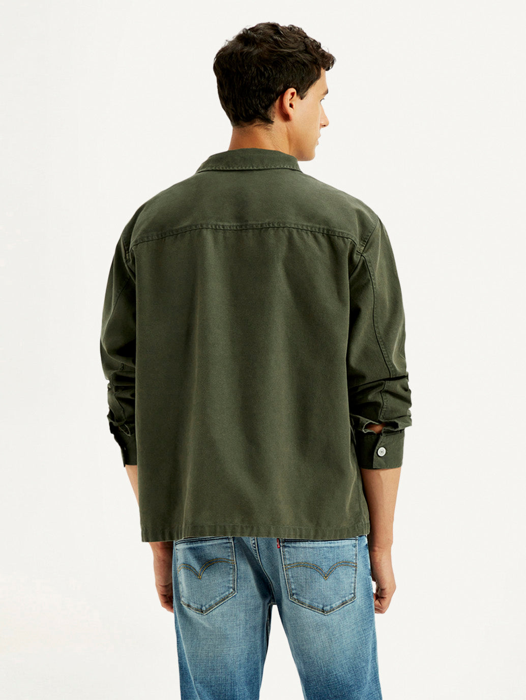 Men's Solid Dark Green Slim Fit Shirt
