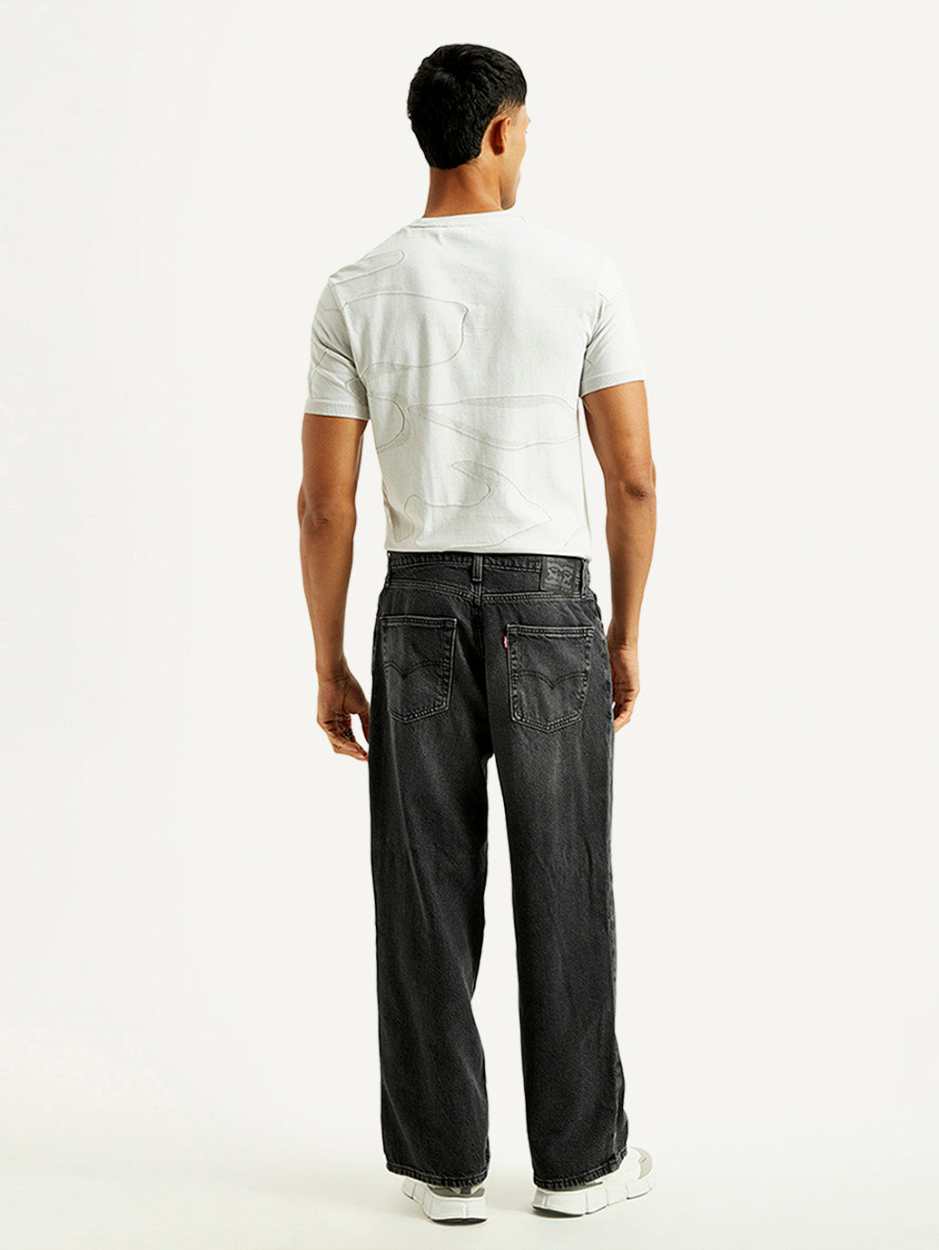 Men's Extra Baggy Fit Wide Leg Charcoal Grey Jeans
