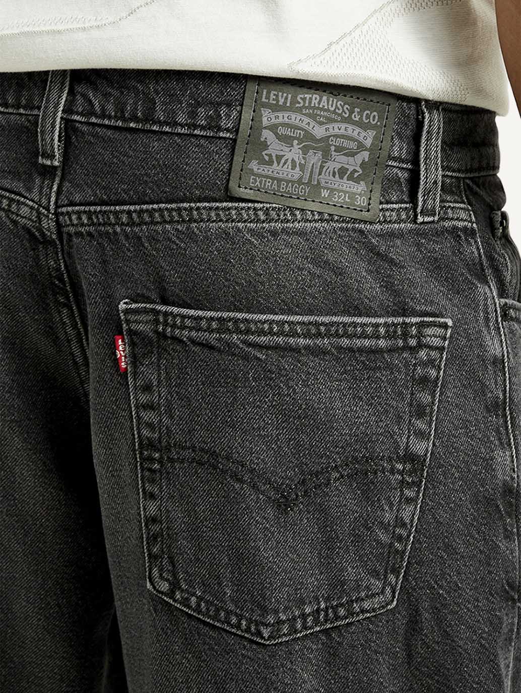 Men's Extra Baggy Fit Wide Leg Charcoal Grey Jeans