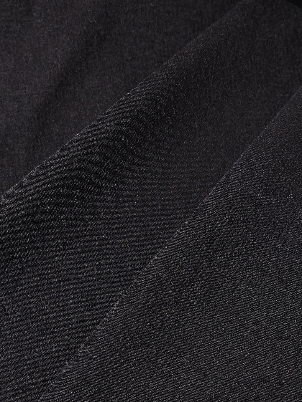 Men's Black Relaxed Fit Solid Utility Shorts