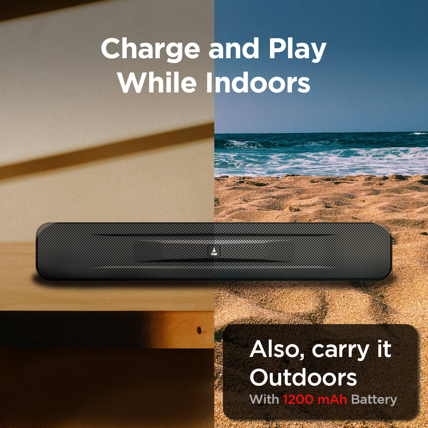 boAt Aavante 503 | Bluetooth Soundbar with 10W RMS Sound, Dual EQ Modes, Built In Mic, Stylish & Portable Design