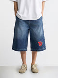 Men's Blue Relaxed Fit  Tom And Jerry Character Shorts