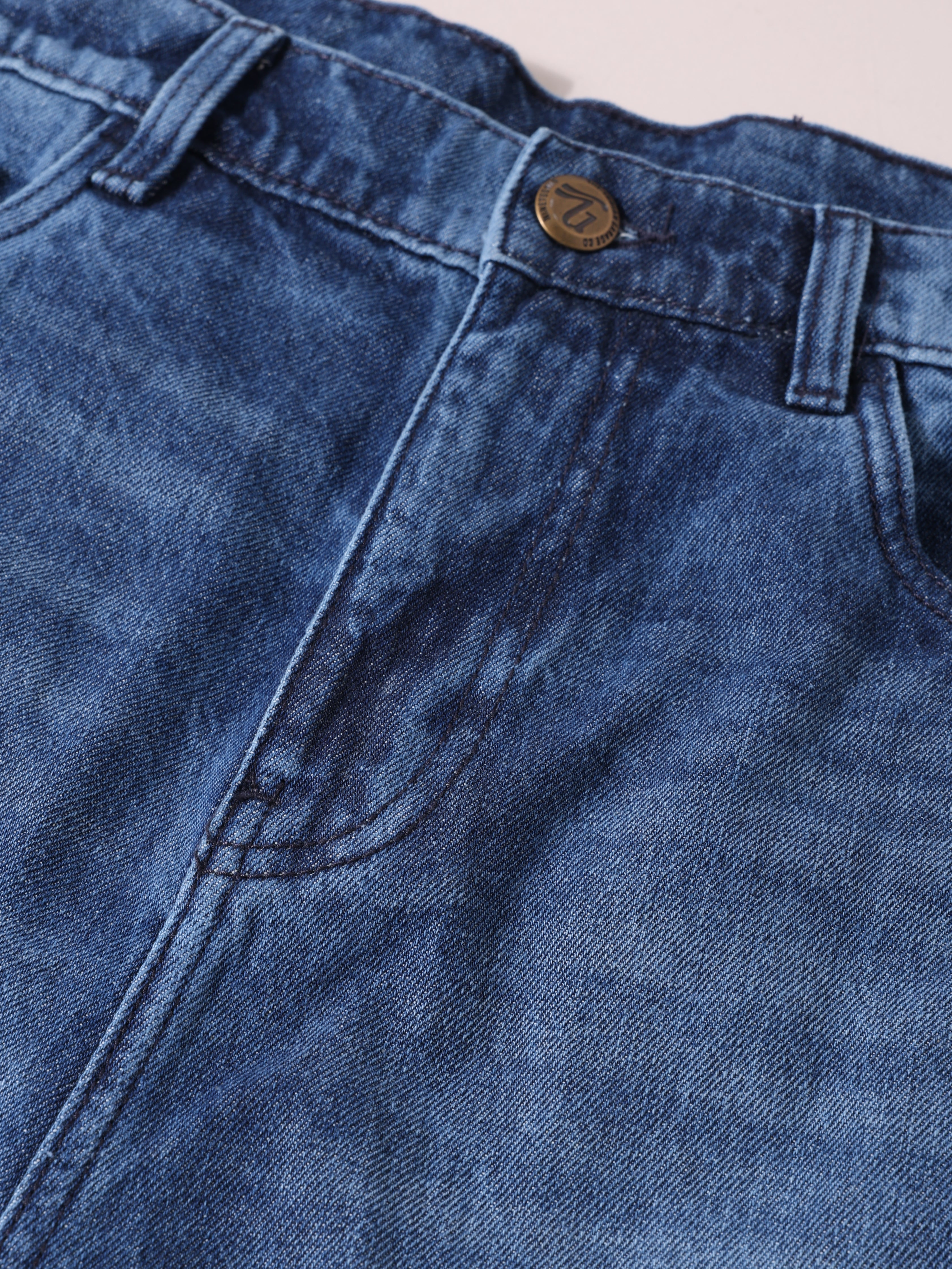 Men's Blue Relaxed Fit  Tom And Jerry Character Shorts