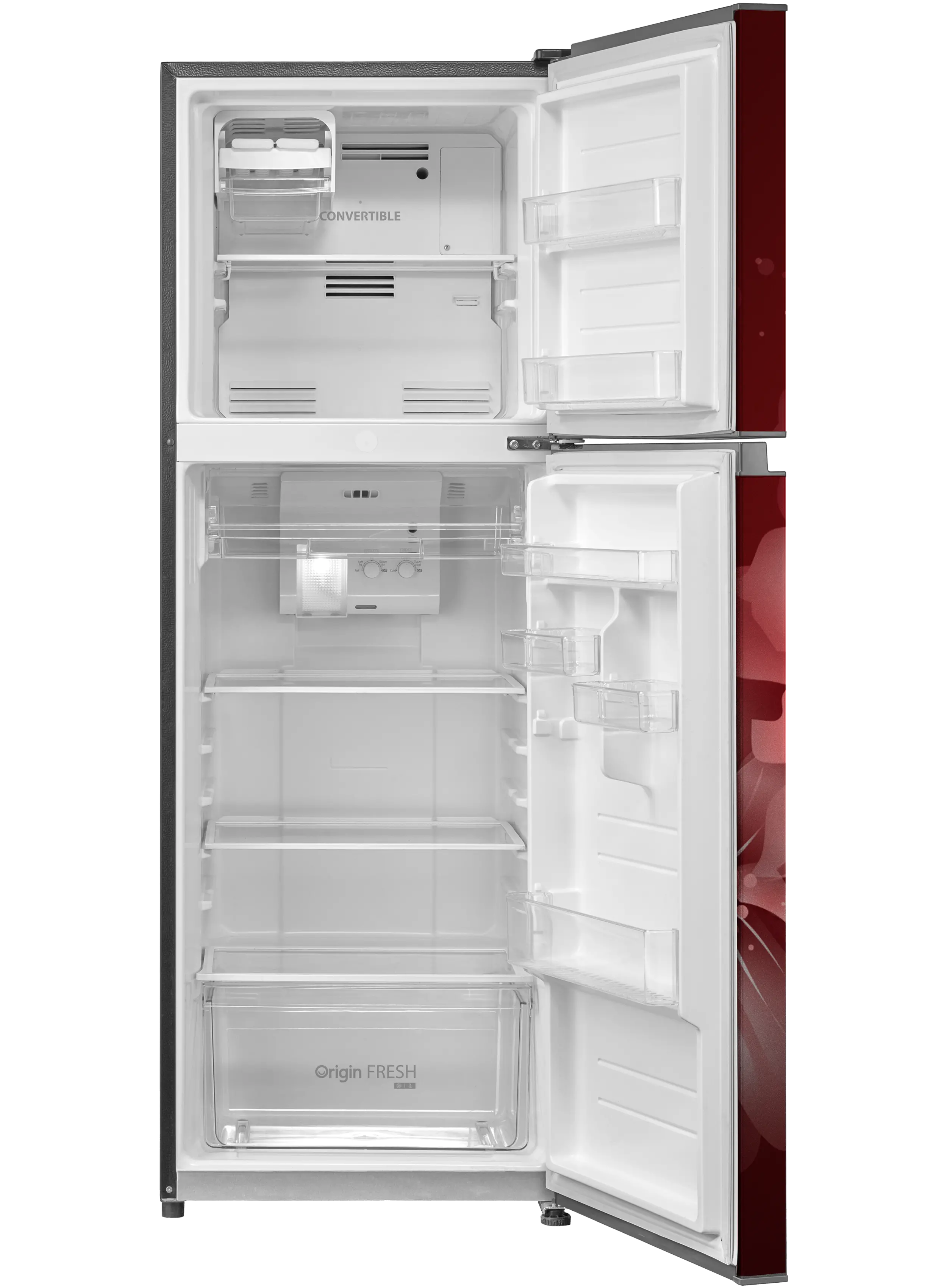 Toshiba, Convertible, Net Capacity 233 L, Real Inverter, 3 Star, Floral Moon Reflected Brown GR-RT338WE-PMI(26K)