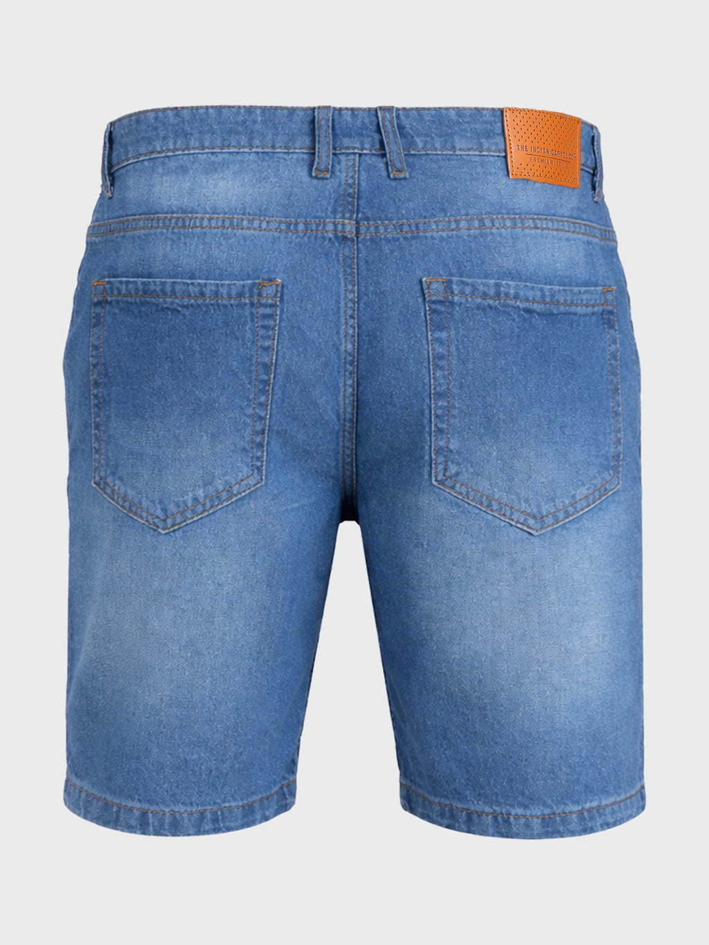 Men's Blue Regular Fit Solid Casual Shorts