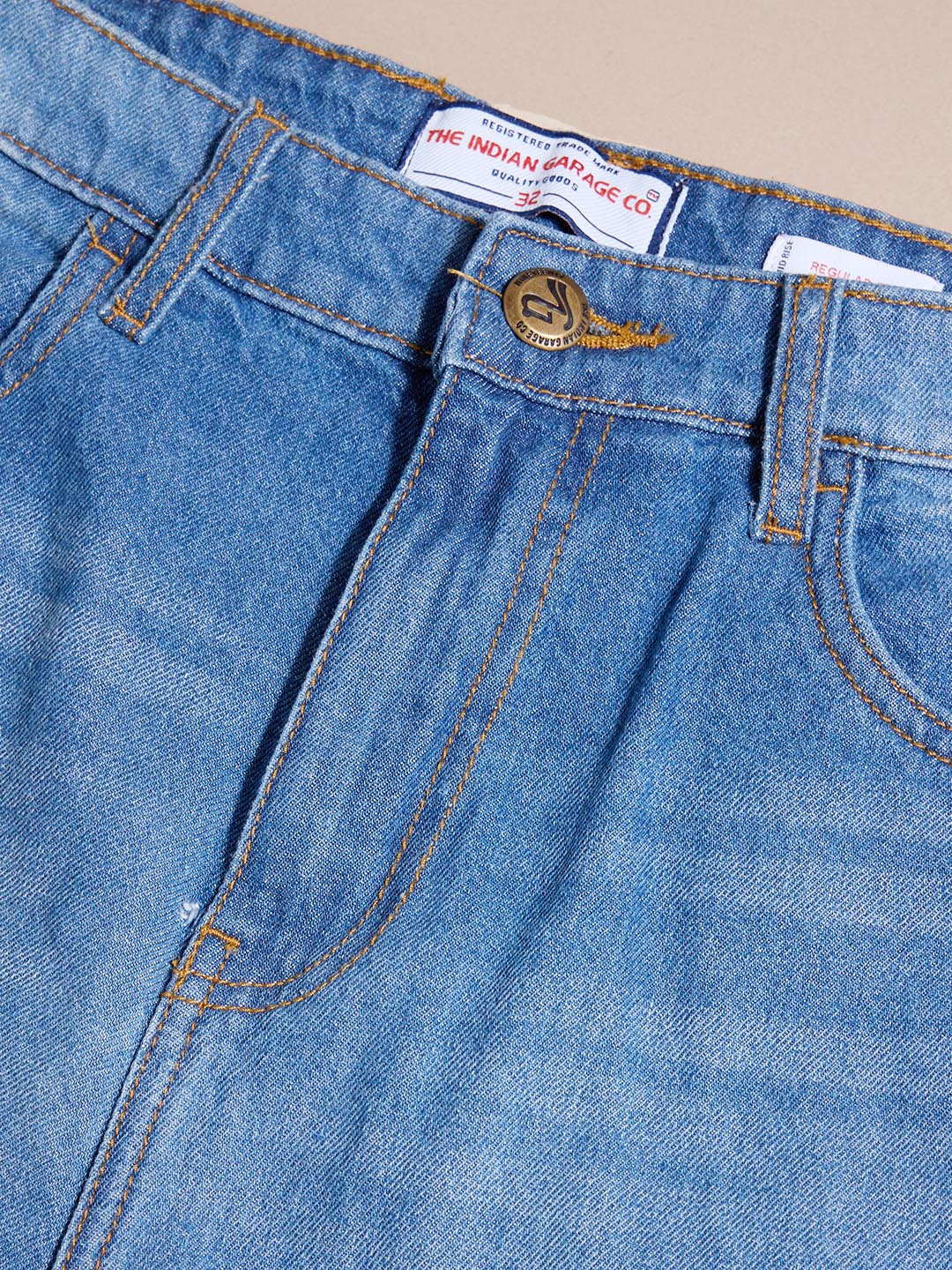 Men's Blue Regular Fit Solid Casual Shorts