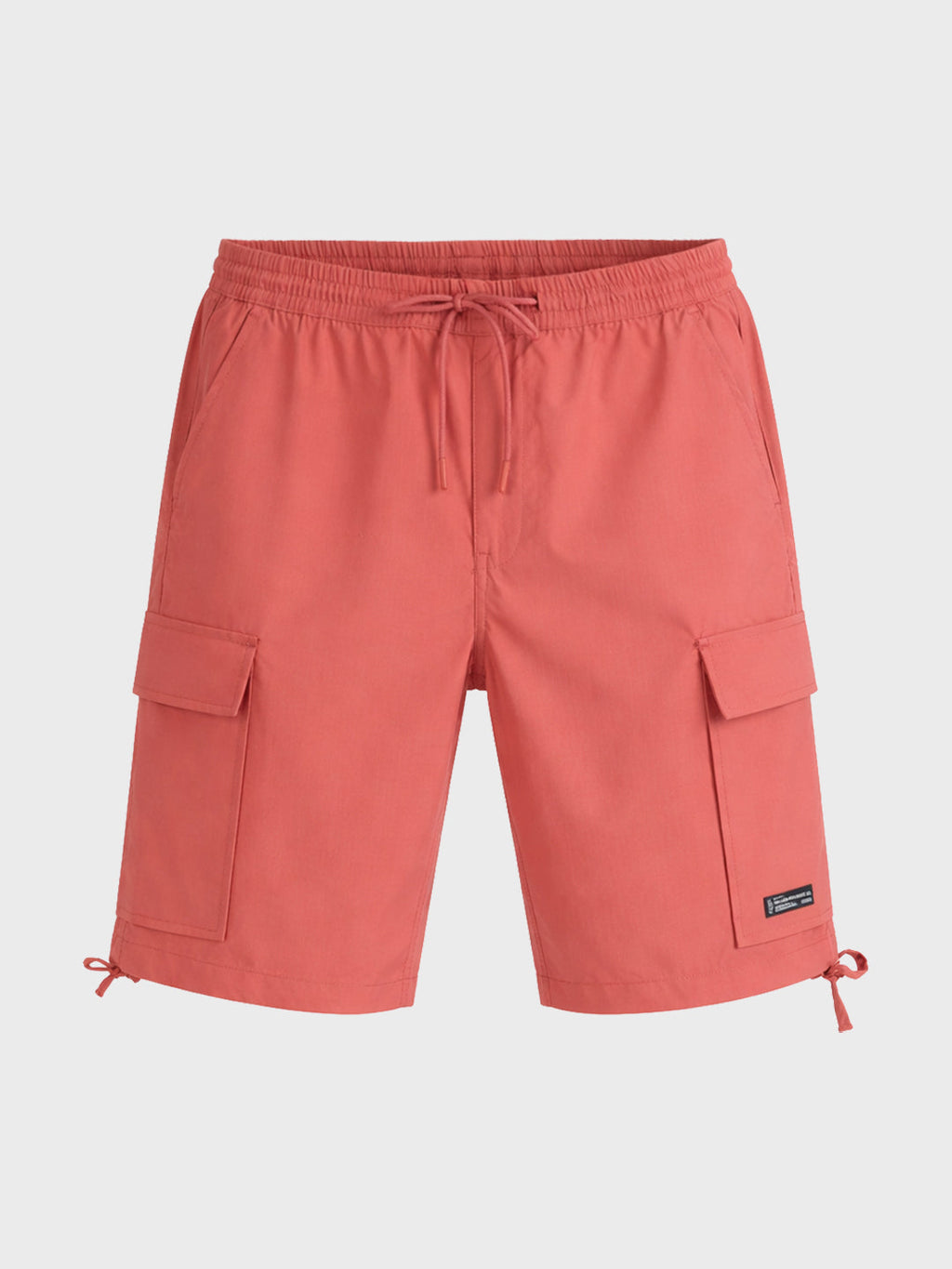 Men's Maroon Relaxed Fit Utility Shorts