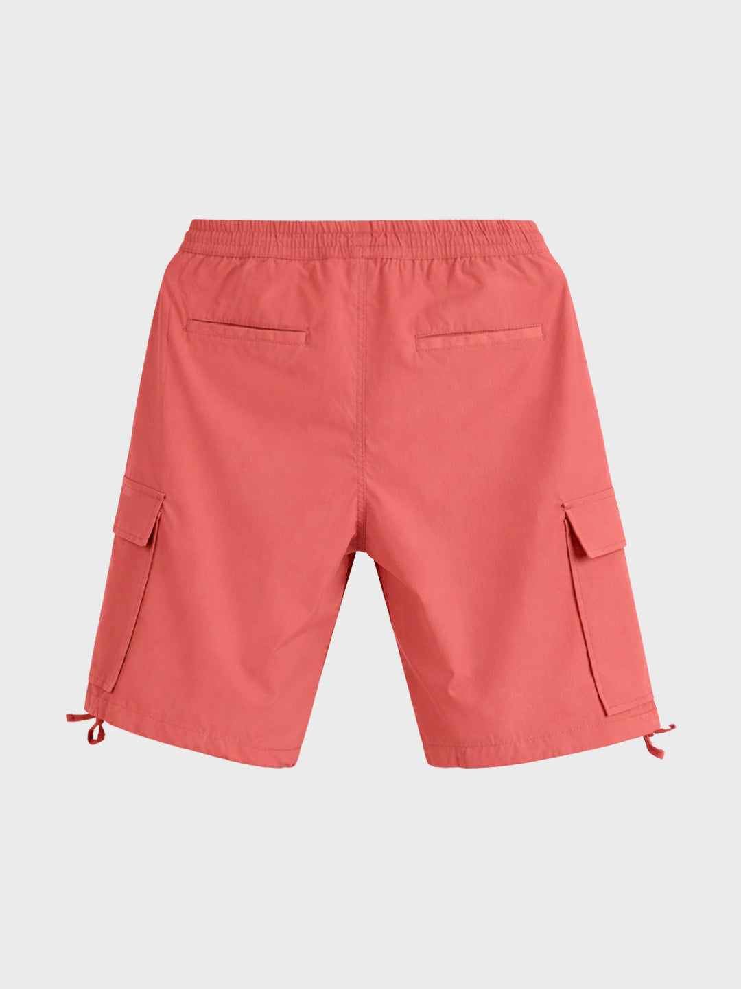 Men's Maroon Relaxed Fit Utility Shorts