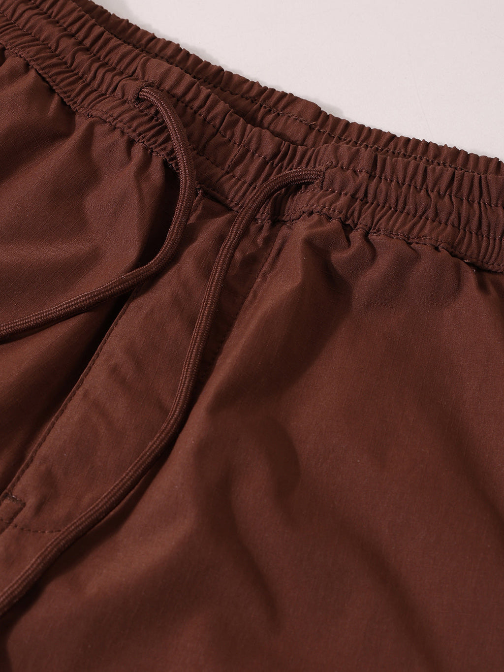 Men's Sepia Relaxed Fit Textured Utility Shorts