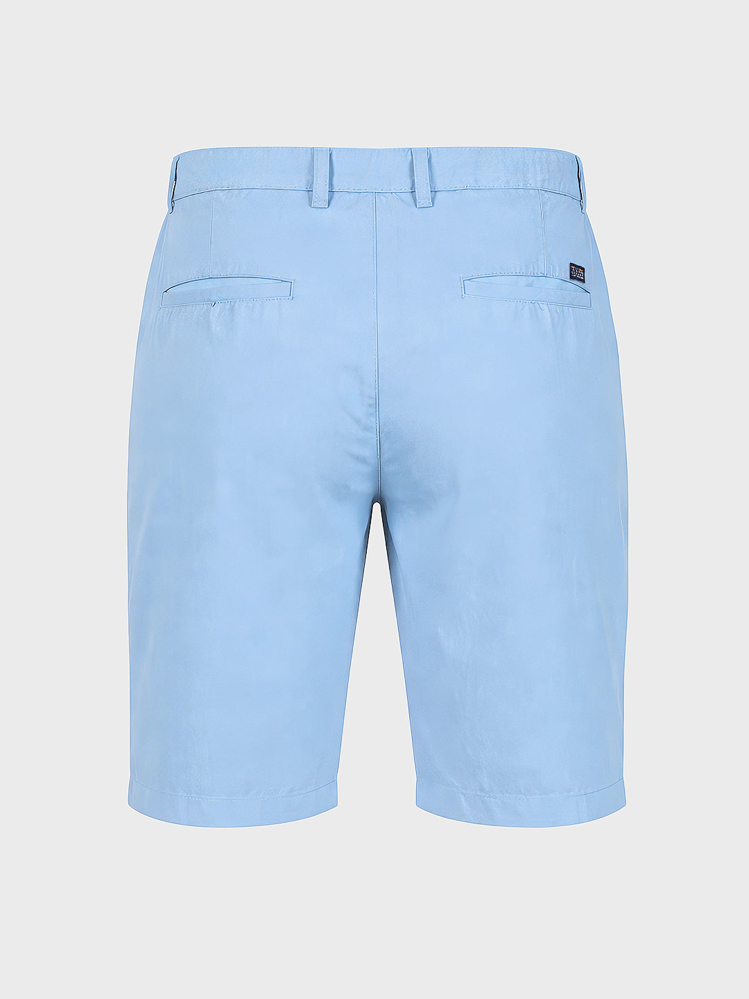 Men's Blue Slim Fit Solid Casual Shorts