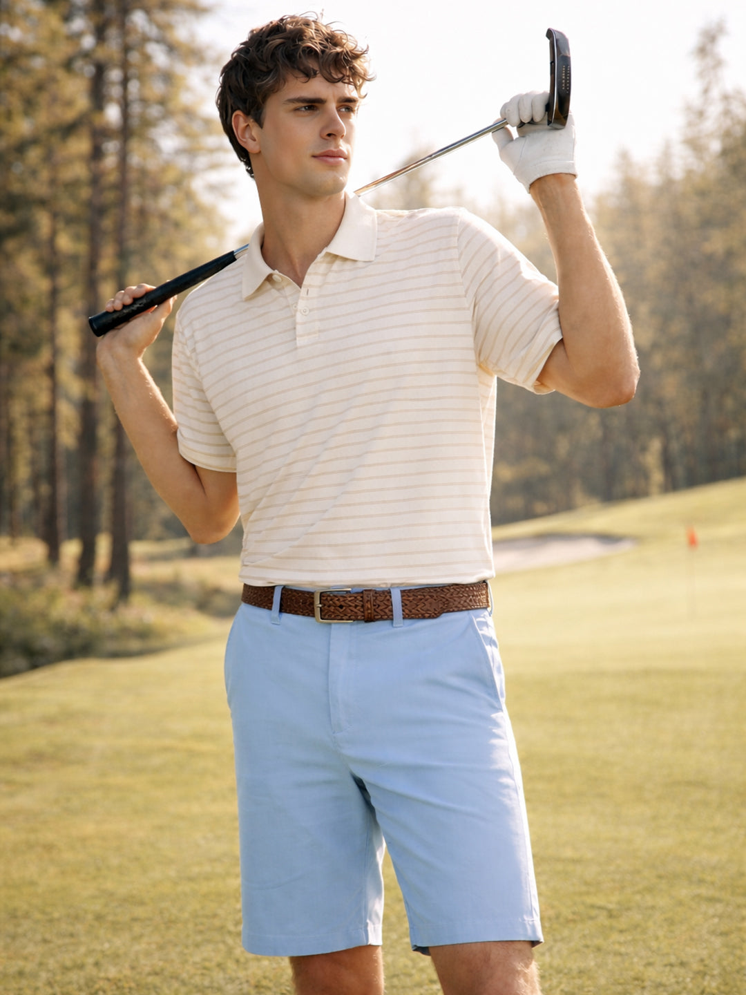 Men's Blue Slim Fit Solid Casual Shorts