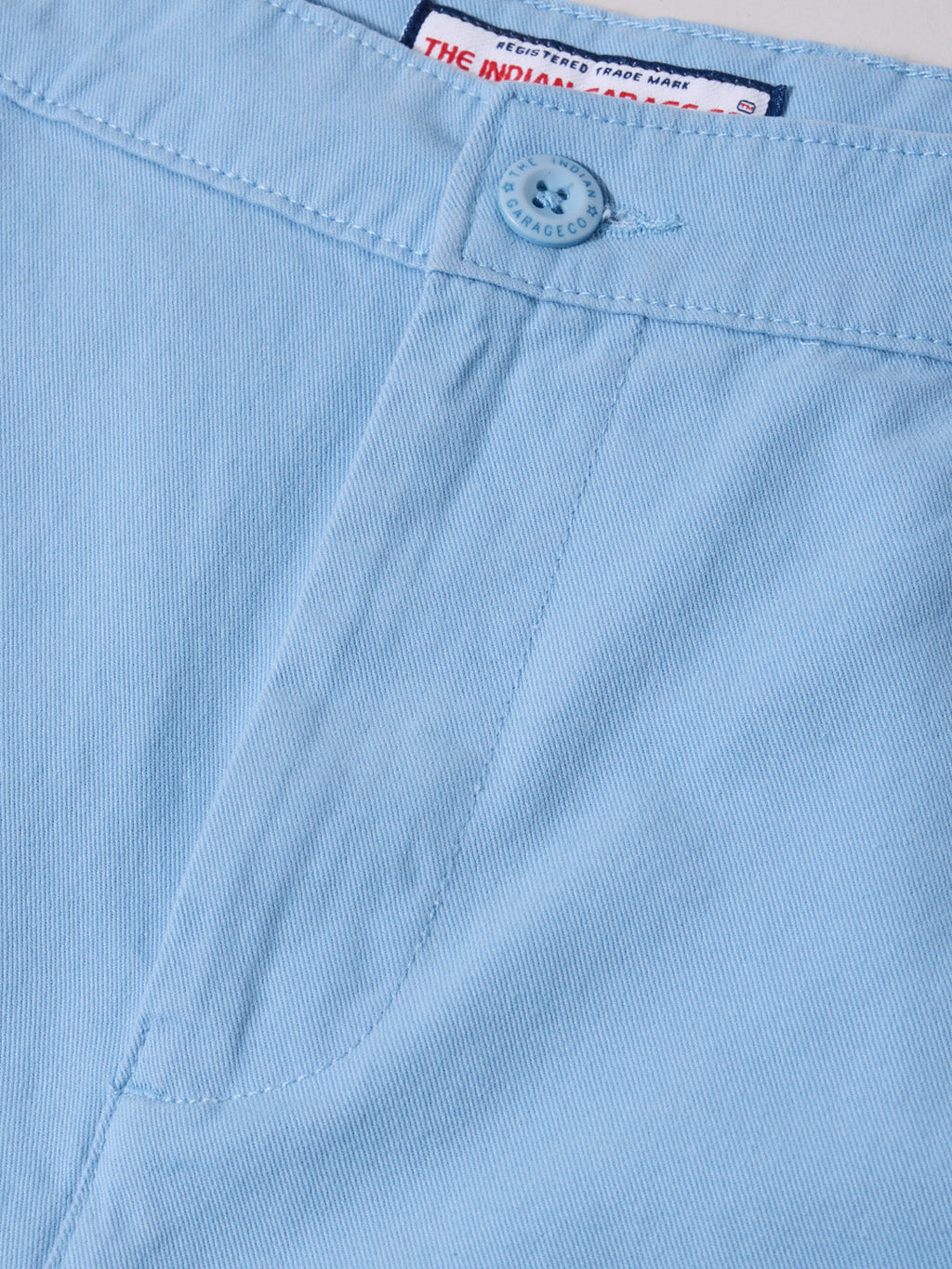 Men's Blue Slim Fit Solid Casual Shorts