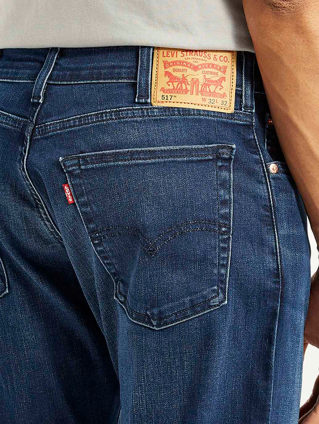 Men's 517 Blue Bootcut Fit Mid Rise Jeans