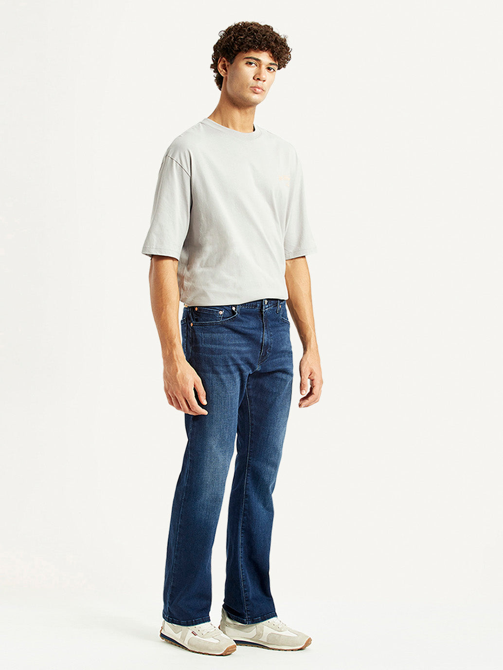 Men's 517 Blue Bootcut Fit Mid Rise Jeans