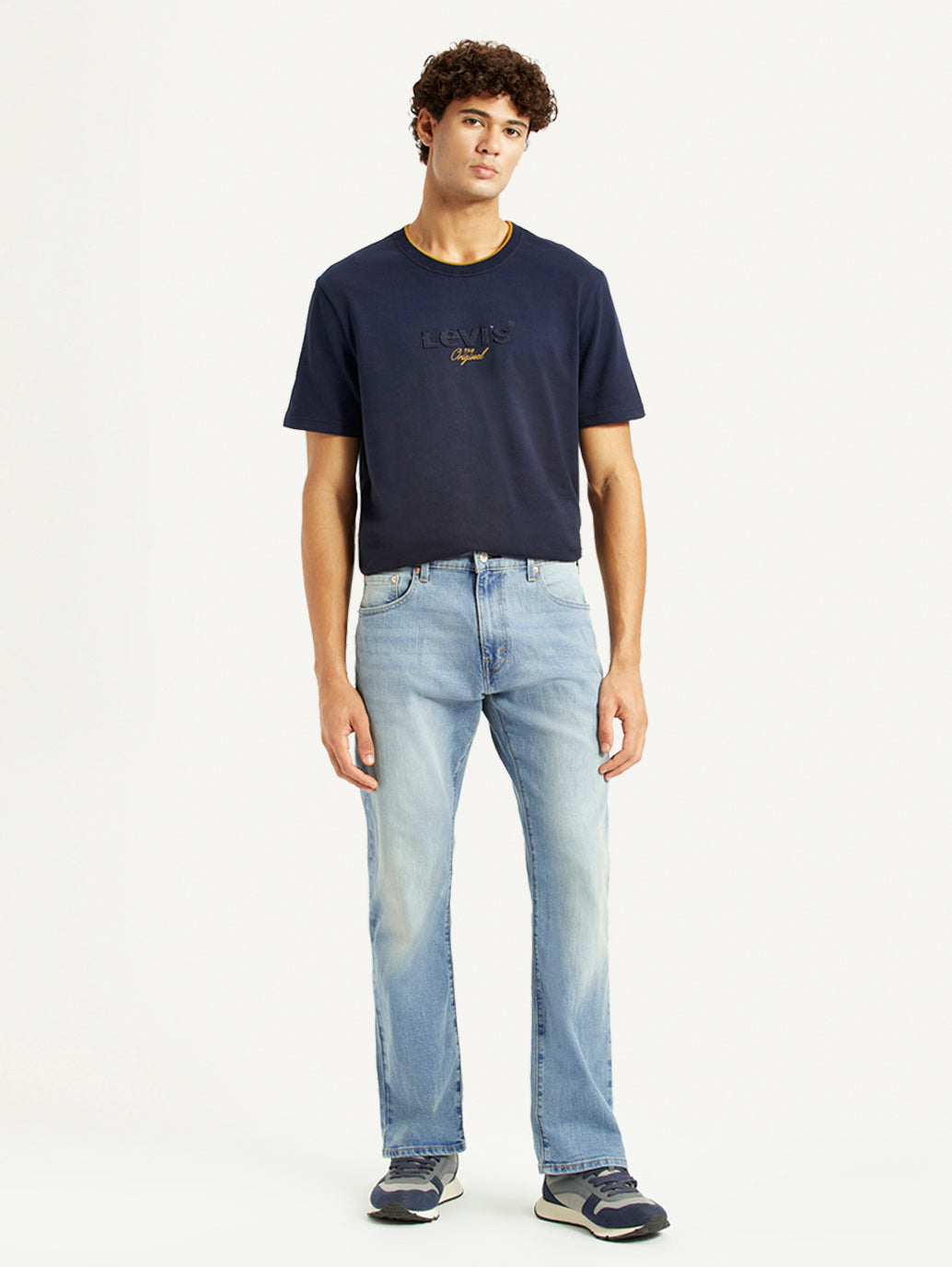 Men's 517 Light Blue Bootcut Fit Mid Rise Jeans