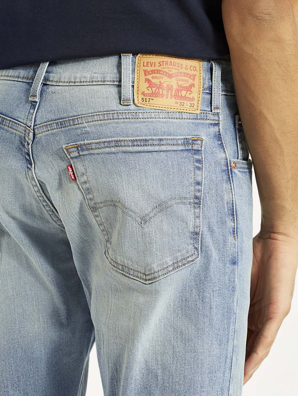 Men's 517 Light Blue Bootcut Fit Mid Rise Jeans