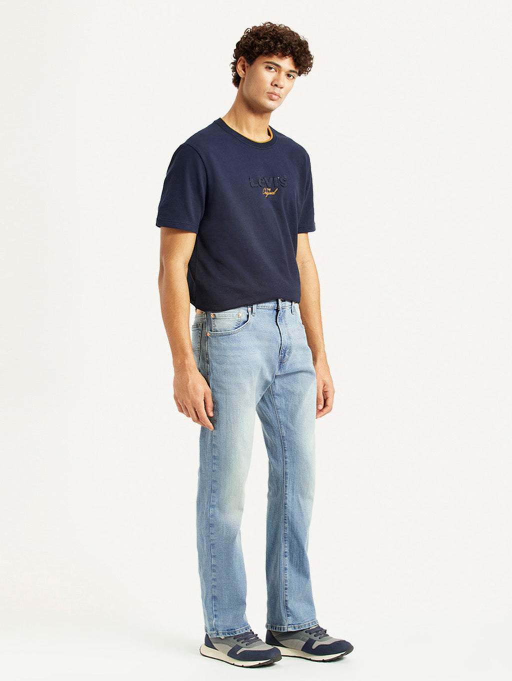 Men's 517 Light Blue Bootcut Fit Mid Rise Jeans