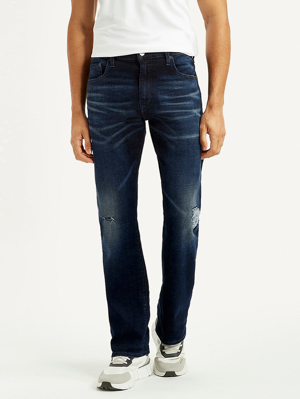 Men's 517 Dark Blue Bootcut Fit Mid Rise Selvedge Jeans