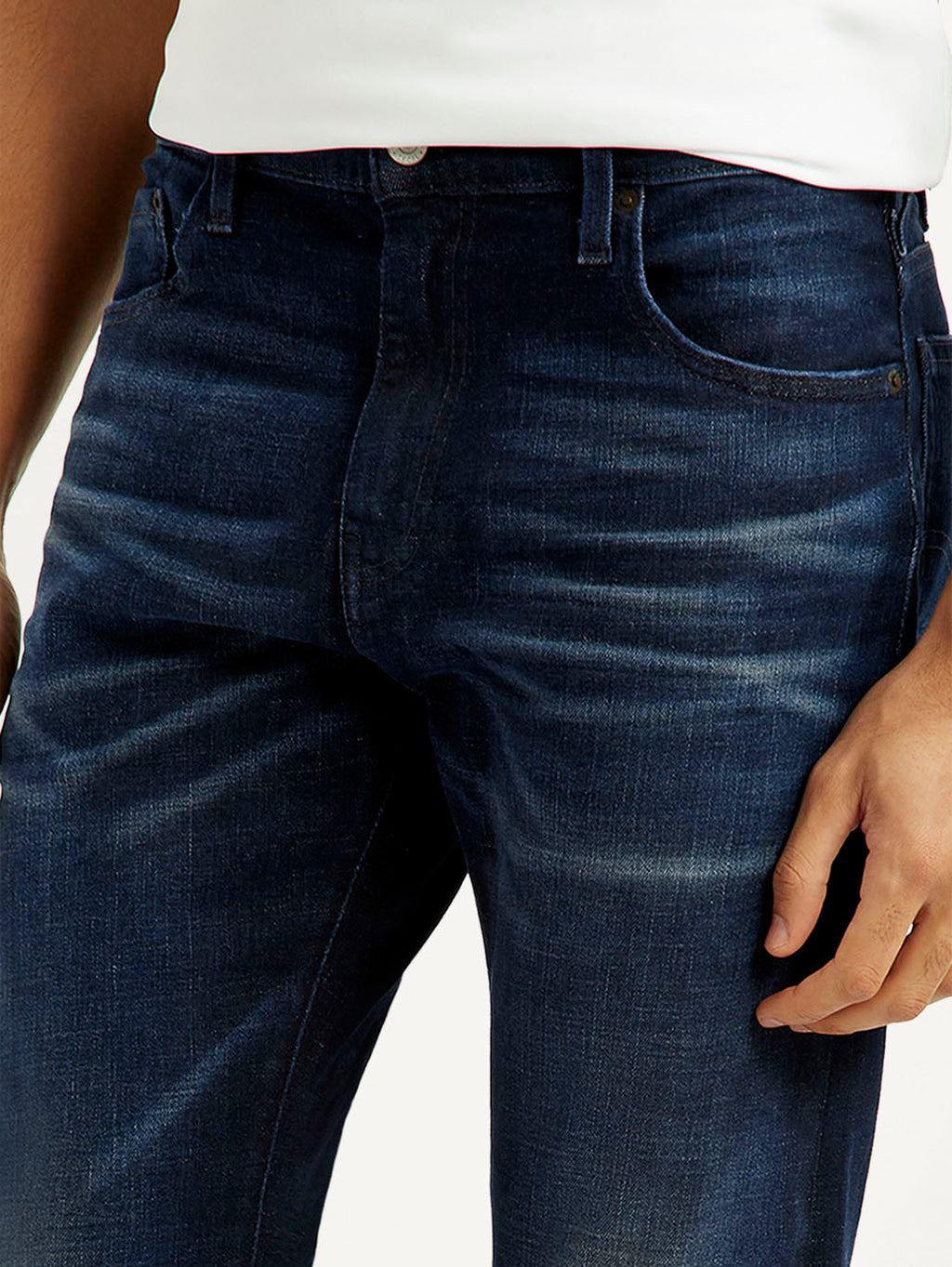 Men's 517 Dark Blue Bootcut Fit Mid Rise Selvedge Jeans