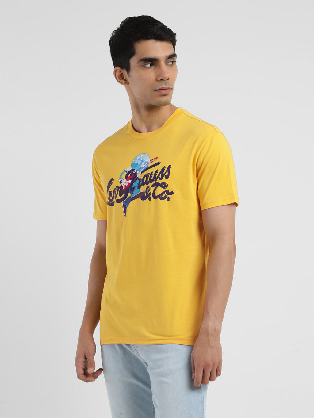 Men's Graphic Print Crew Neck T-shirt