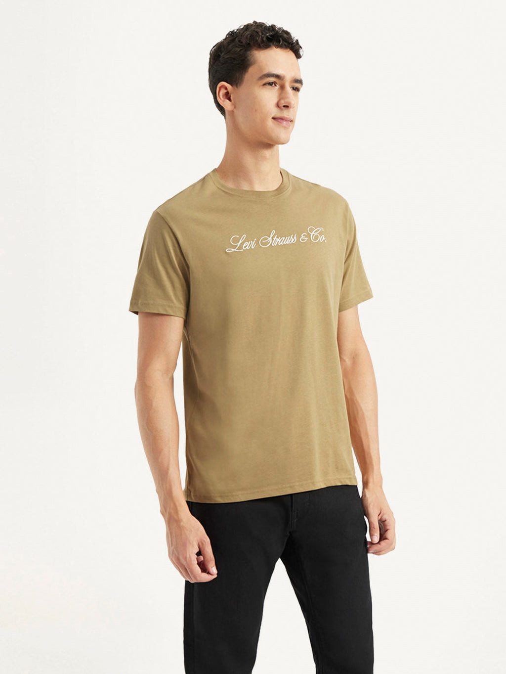 Men's Typographic Print Slim Fit T-shirt