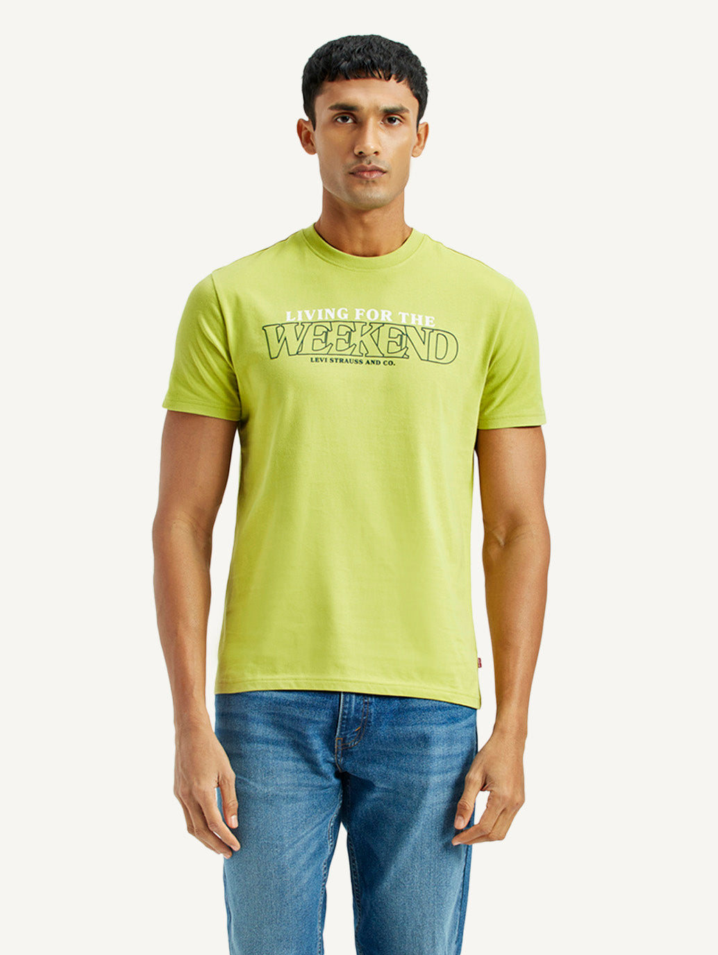 Men's Typographic Print Slim Fit T-Shirt