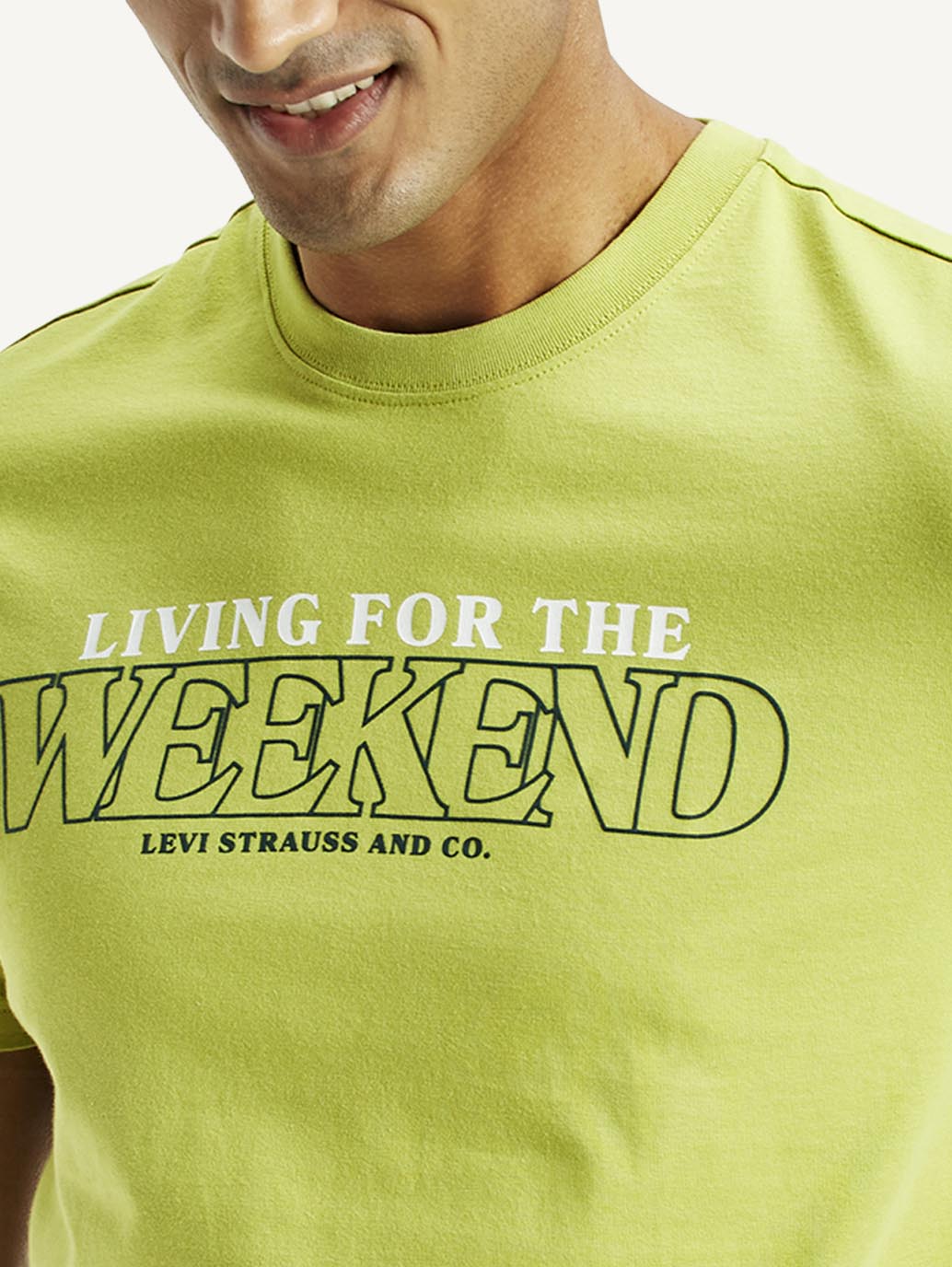 Men's Typographic Print Slim Fit T-Shirt