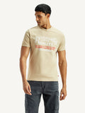 Men's Typographic Print Slim Fit T-Shirt