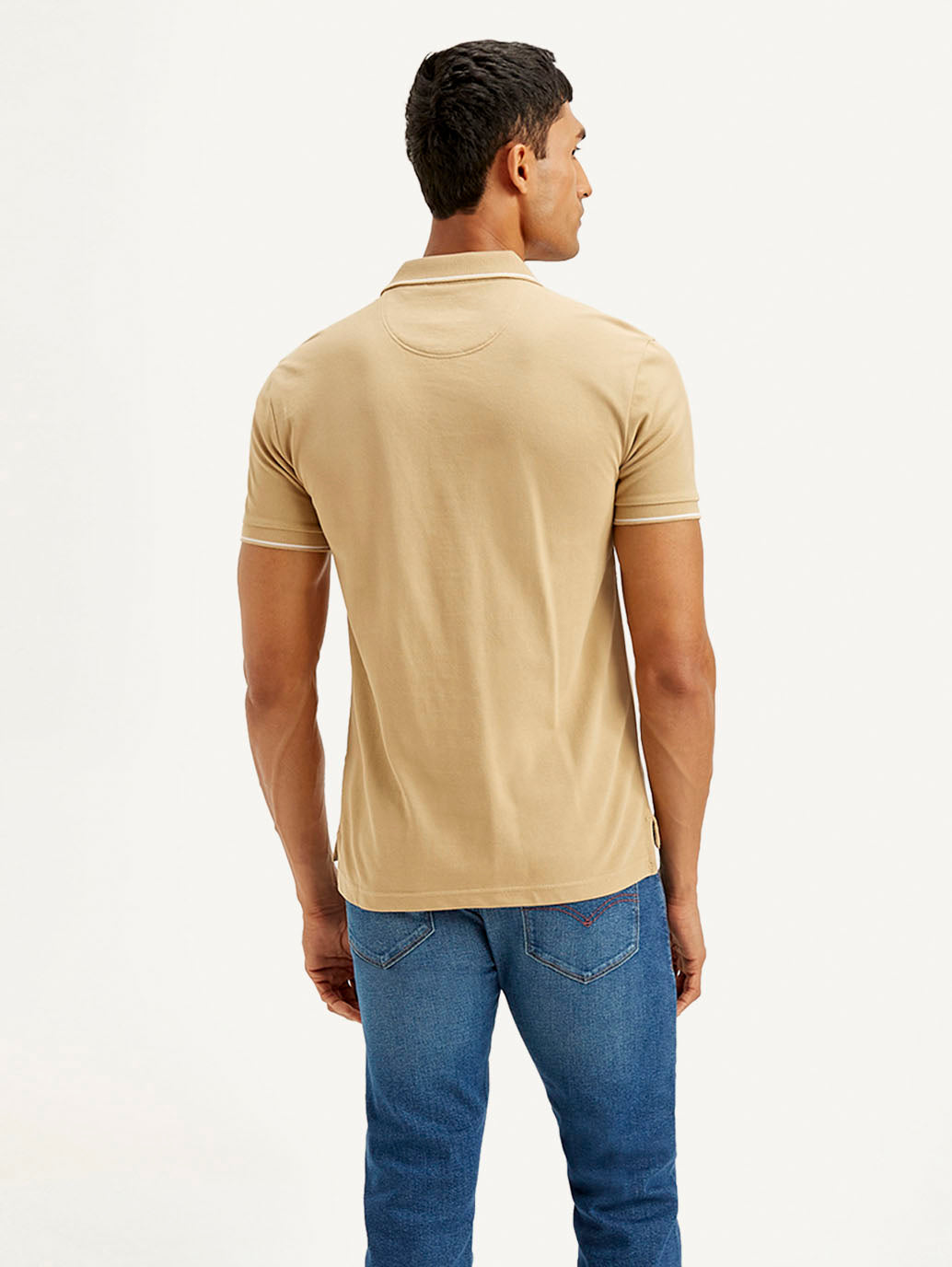 Men's Solid Slim Fit Polo T-shirt