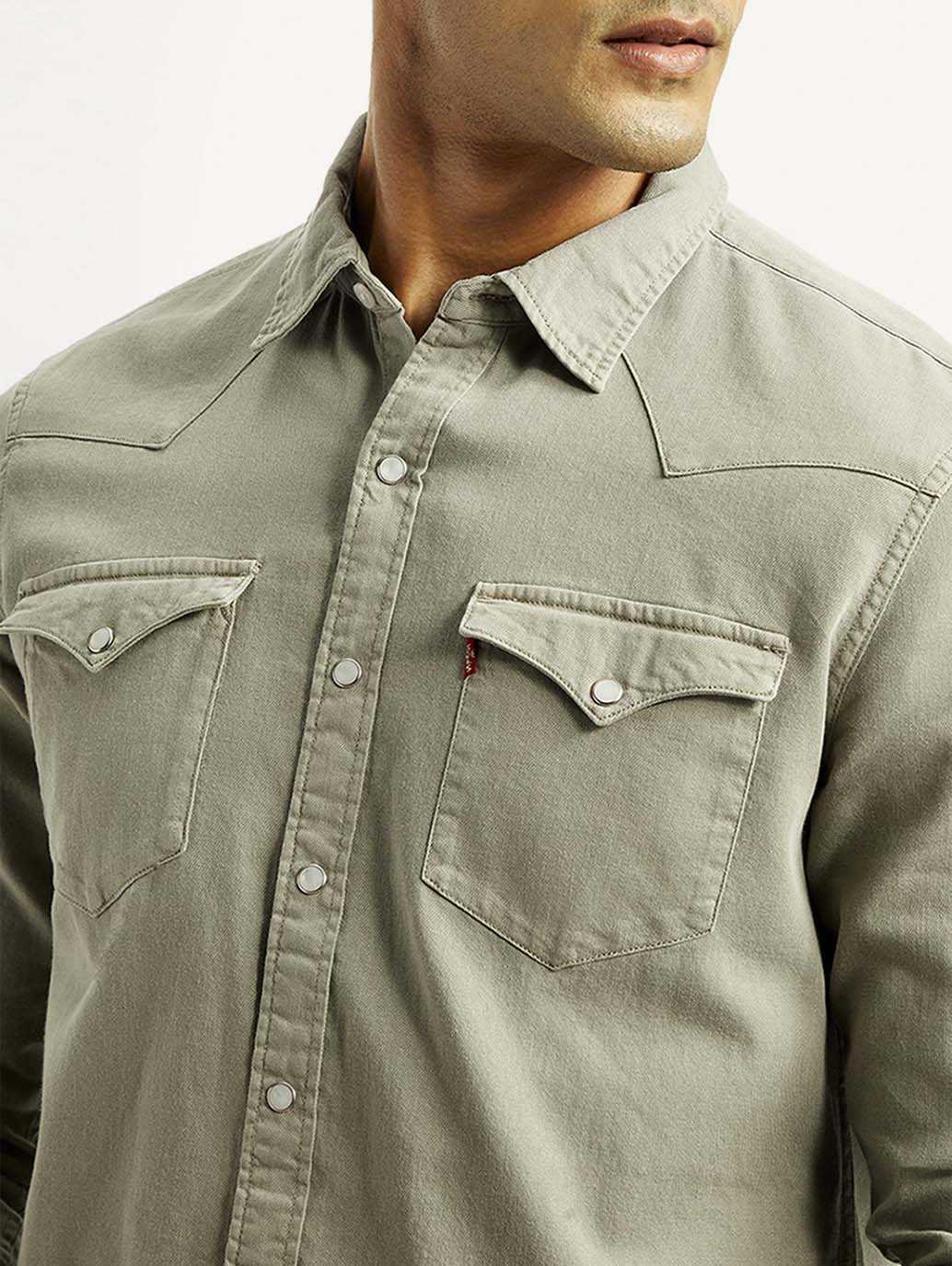 Men's Solid Overdyed Slim Fit Shirt