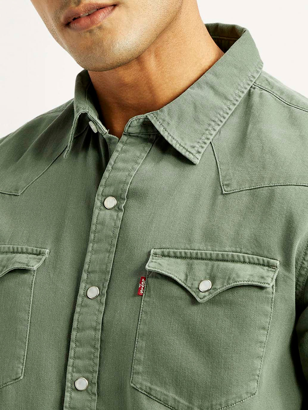Men's Solid Overdyed Slim Fit Shirt