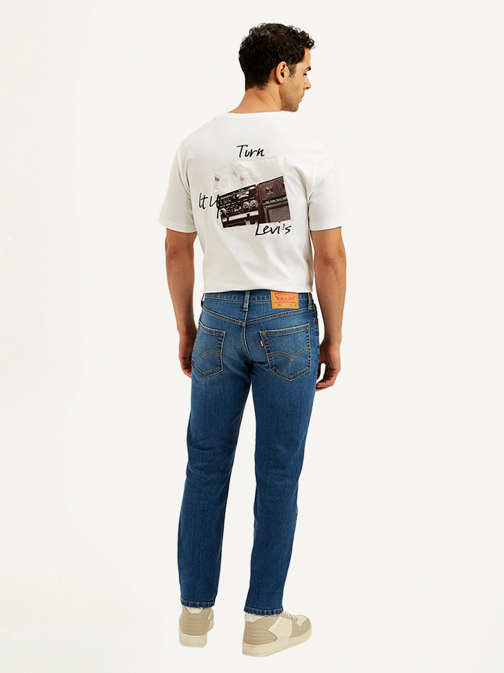 Men's 511 Blue Slim Fit Mid Rise Jeans