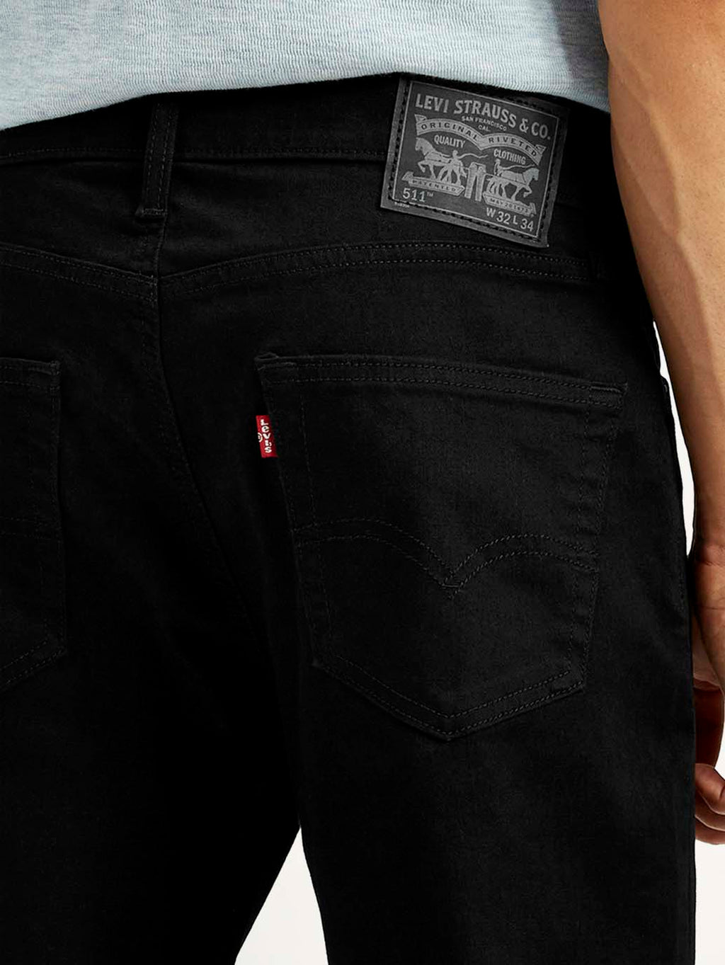 Men's 511 Black Slim Fit Mid Rise Jeans