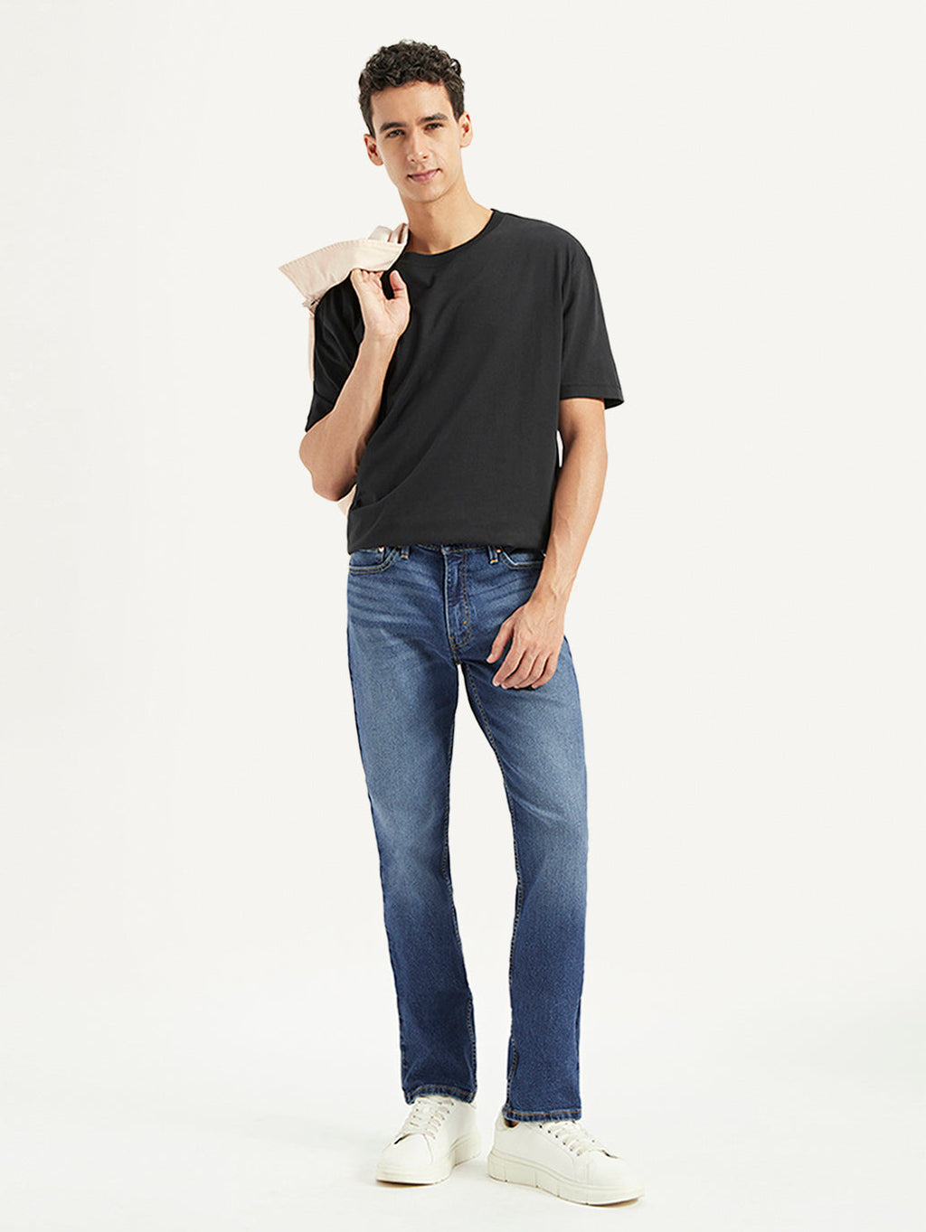 Men's 511 Blue Slim Fit Mid Rise Jeans