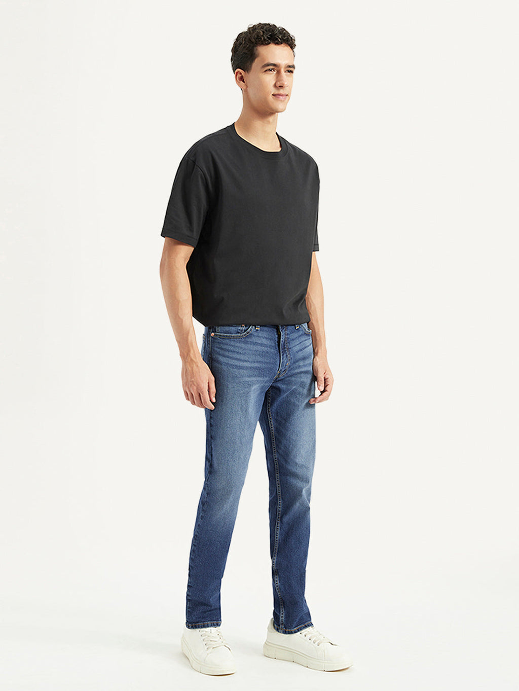 Men's 511 Blue Slim Fit Mid Rise Jeans