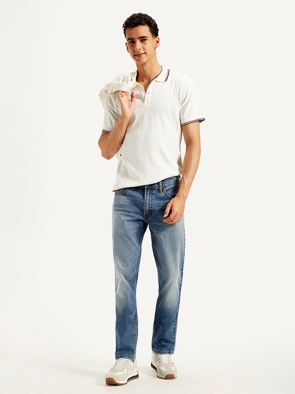 Men's 511 Blue Slim Fit Mid Rise Jeans