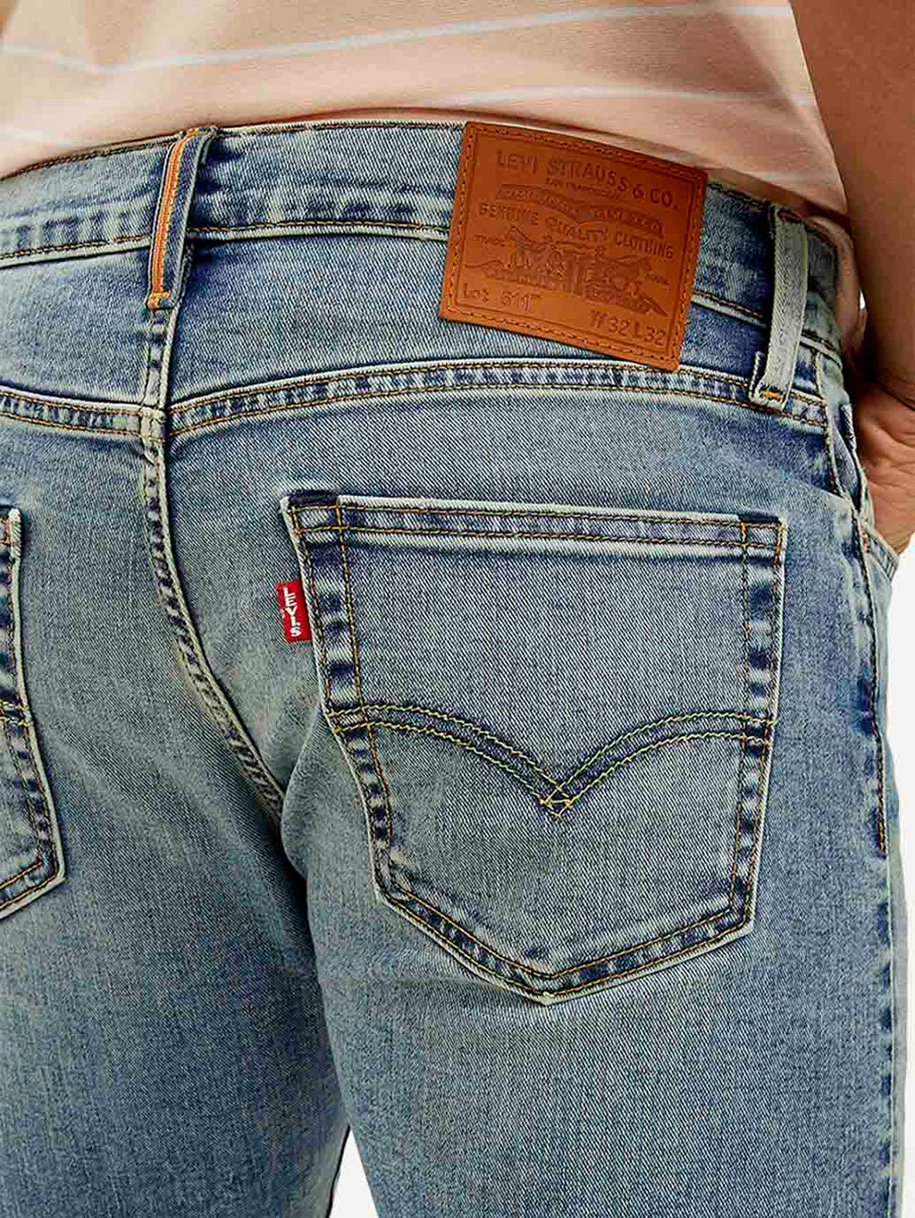 Men's 511 Light Blue Slim Fit Mid Rise Jeans