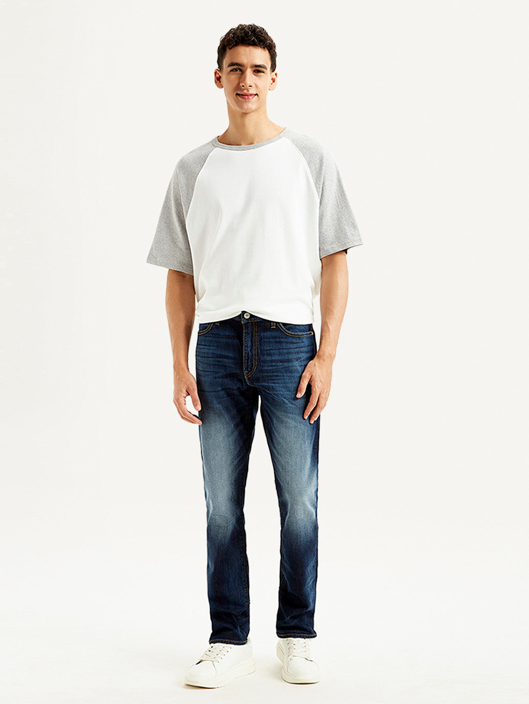 Men's 511 Dark Blue Slim Fit Mid Rise Jeans