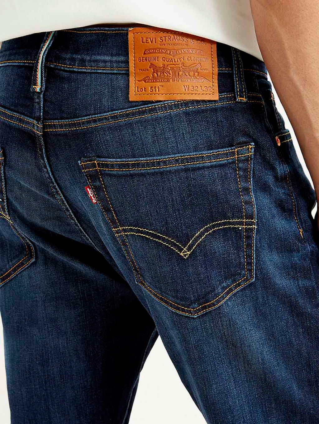 Men's 511 Dark Blue Slim Fit Mid Rise Jeans